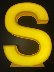 Letter S Lamp