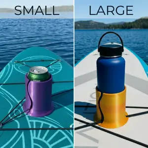 Paddle Board SUP Cup, Drink holder, For Tumblers and Cans, 2 Sizes
