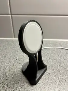 MagSafe wireless charger stand for iPhone with AirPods shelf