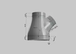 Two Way Sweep Tee Pipe or Hose Fitting