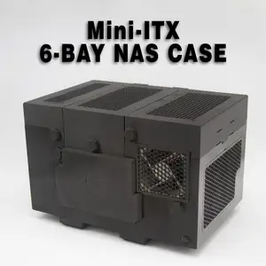 rNAS-6X - A completely 3D Printable and toolless PC NAS Case