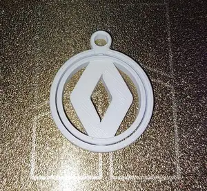 Renault Old Logo Gyro Keychain gimbal 1992 - 2021
