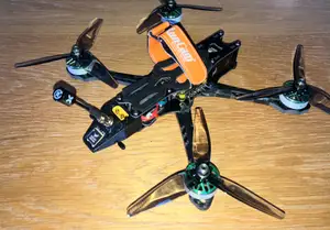 GPS and antenna mount for FPV drone (optional XT60e)