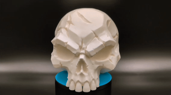 Battle-Scarred Skull - Dark Gothic Decor