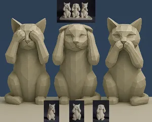 The Three Wise Cats