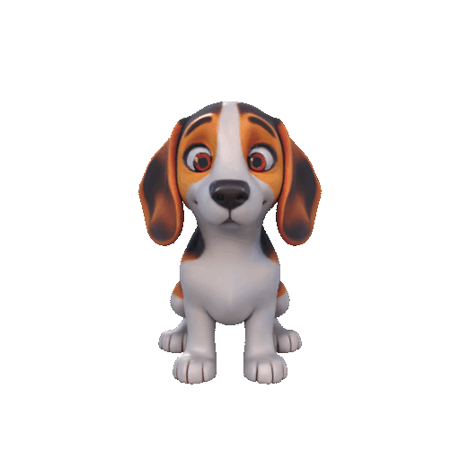 Beagle Figurine – 3D Printable Friendly Dog Model