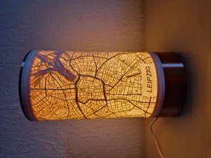 Minimalist City Map Lithophane Lamp-Collection