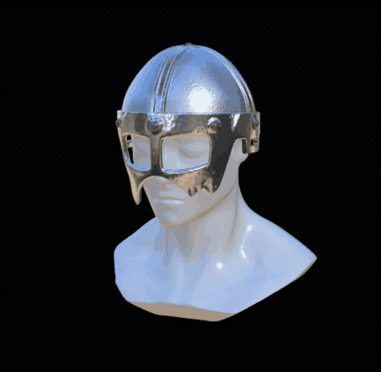 Slightly broken viking helmet