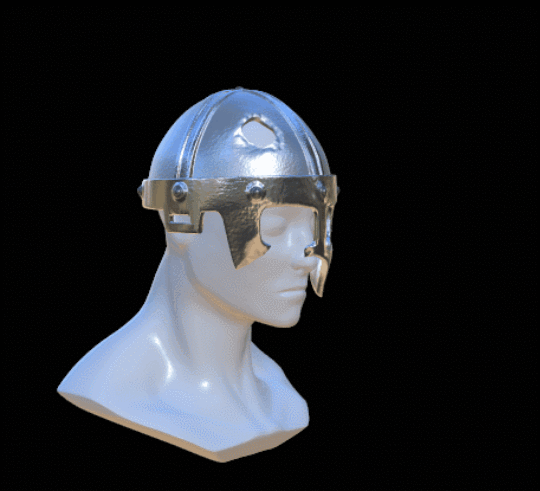 Broken viking helmet