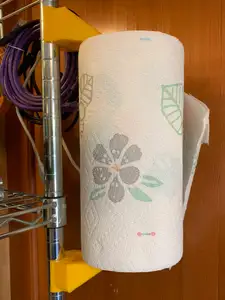 Paper Towel Roll holder for wire shelf