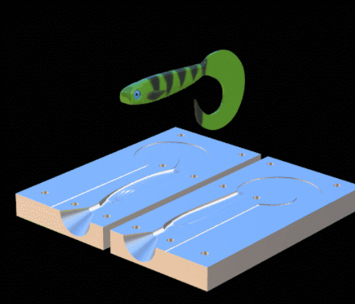 Fishing lure / bait mold