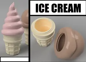 Novelty Ice Cream Cone Containers