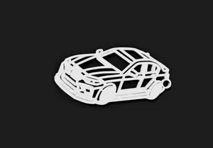 Sports car keychain