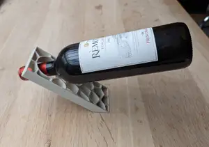 Voronoi Anti-Gravity Wine Bottle Stand