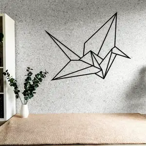 Wall art origami bird minimalistic geometric wall decor