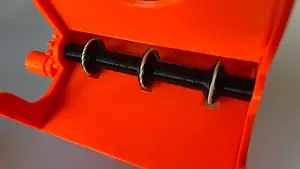 Rubber band shaft for card shuffler
