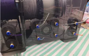 Dry Filament Storage/cleaning box for 8 Filament spools