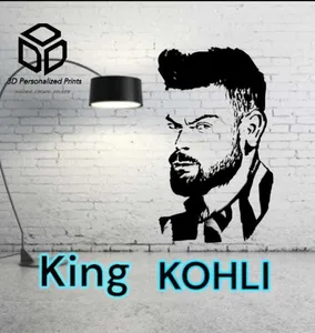 KING KOHLI: CAPTIVATING 2D WALL ART CELEBRATING CRICKET LEGEND VIRAT KOHLI