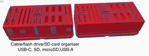 Gridfinity Cable/Flash drive/SD card organiser