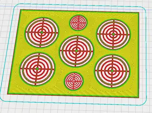 A5 Stencil 10-50mm targets Hi-lighter Fast 24g