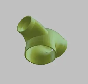 Parametric True Tee Pipe or Hose Fitting