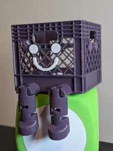 Milk Crate with Flexi Legs