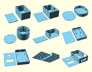 Easy customizable / parametric electronics project box case enclosure housing by pbtec
