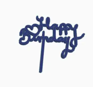 Happy Birthday topper