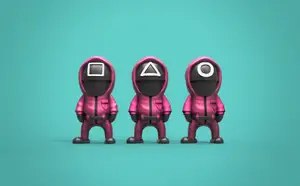 Squid game soldiers