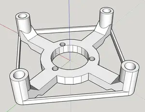 Shake head floor fan replaced with brushless motor bracket摇头落地扇改无刷电机支架