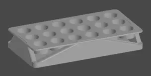 Prefabricated stand for perfume samples