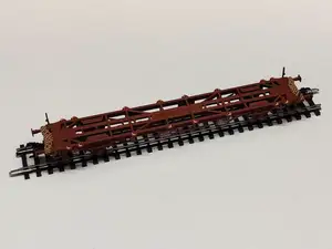 Container Wagon, Green Cargo Lgjns 745/746, in H0 scale (1:87)