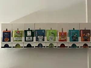 Tea wall Organizer removable for easy filling