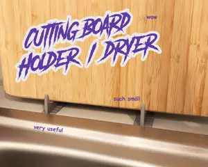Cutting board holder / dryer