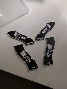Mirrored Gaslands Veer Right and Swerve Right 32mm Moving Templates