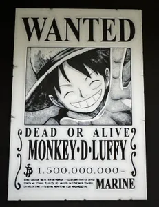 OnePiece Wanted Steckbriefe Alle - HueForge