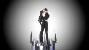 Dark Romance Gothic Stare - Eternal Lovers Miniature Statue