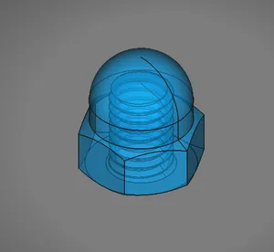 Cap Nut M12 Threaded