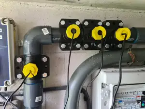 Swiming pool circuit probe holder for Ph, ORP, temperature probes from Yieryi smart sensor