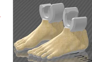 Human feet for Dummy 13/Lucky 13