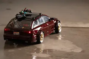 roof rack with ski rack for 1/10th audi avant rs6 from APPLASTICS