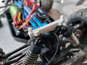 Body holder spare piece for 1:16 RC car (SCY 16101, 102, 103 etc.) (.scad file included)