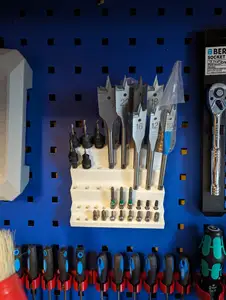 Driver and drill bit holder 1/4 hex for Bott Perfo pegboard