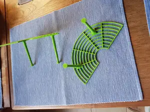Strawberry plant support with separate pins