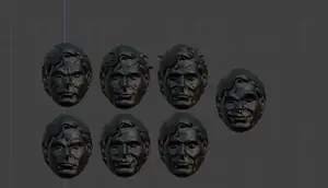 custom supperman mcfarlene heads