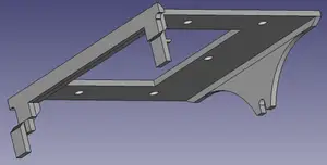 Alfa Romeo 147 / GT 10.88 inch 1 DIN radio bracket