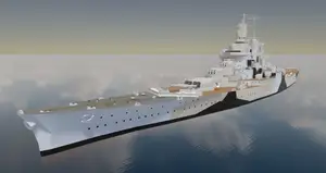French Battleship Gascogne WW2 Warship