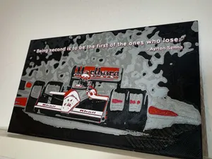Ayrton Senna Hueforge Quote