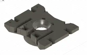 Professor Boots RC Excavator Lower Body with Through Hole for Blade Attachment Screws