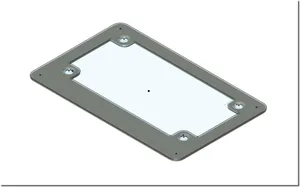 Motorcycle License Plate Frame - Plain